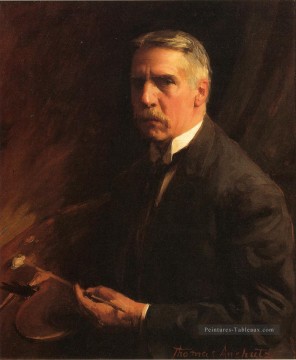  portrait Art - Autoportrait naturaliste Thomas Pollock Anshutz